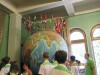 Глобус с флагами тех стран, из которых в «Артек» приезжали дети. Фото А. Ракитиной